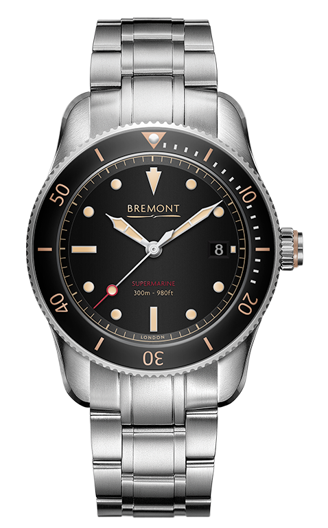 Bremont Watch Supermarine S301 Black Bracelet
