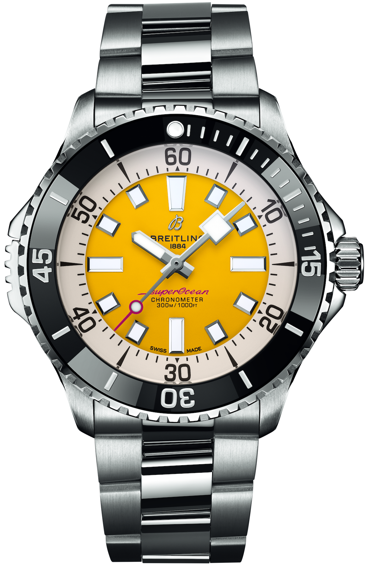 Breitling Watch Superocean Automatic 46 Code Yellow Bracelet Limited Edition