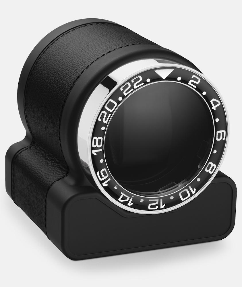 Scatola del Tempo Watch Winder Rotor One Black Black Bezel - Black