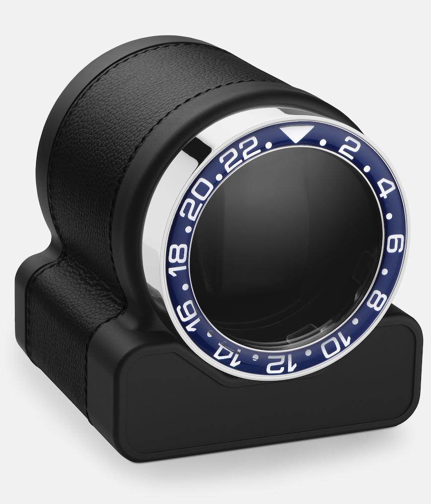 Scatola del Tempo Watch Winder Rotor One Black Blue Bezel - Black