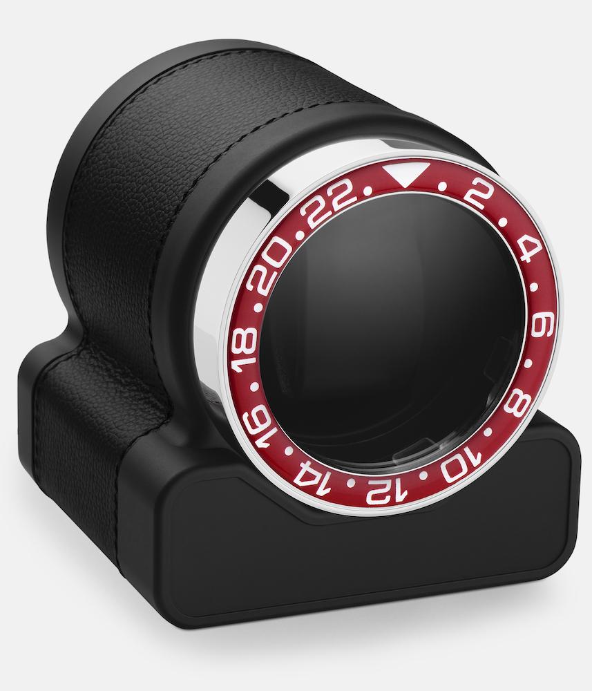 Scatola del Tempo Watch Winder Rotor One Black Red Bezel - Black