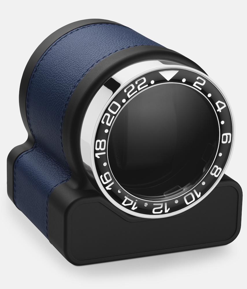 Scatola del Tempo Watch Winder Rotor One Blue Black Bezel - Black