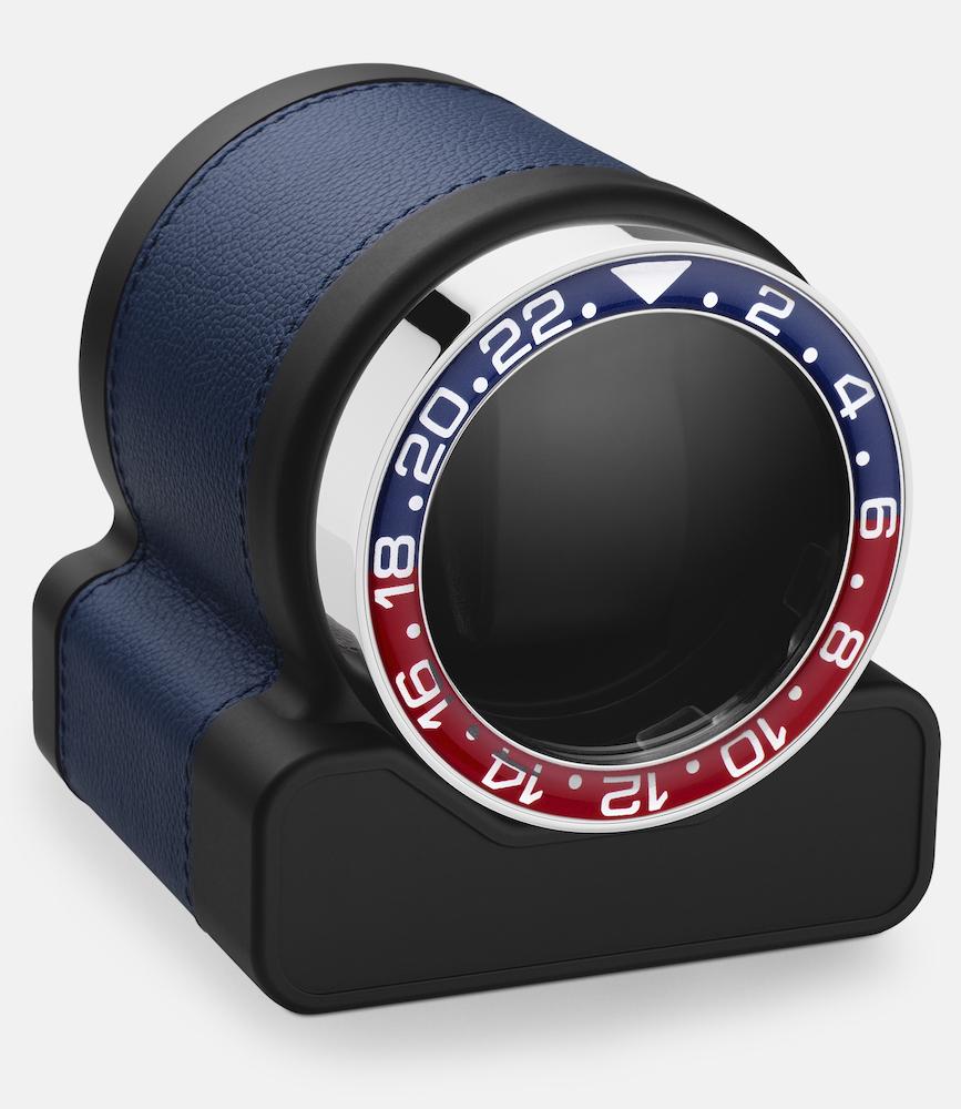 Scatola del Tempo Watch Winder Rotor One Blue Pepsi Bezel - Black