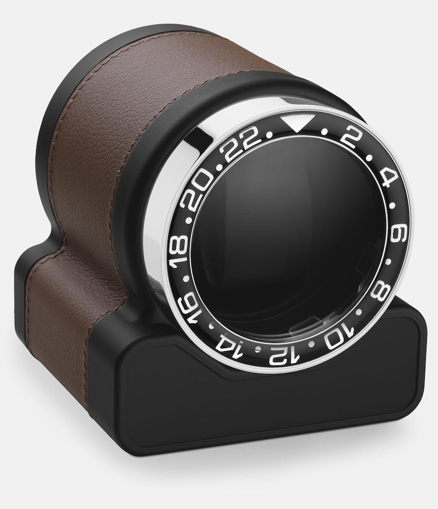Scatola del Tempo Watch Winder Rotor One Chestnut Black Bezel - Black