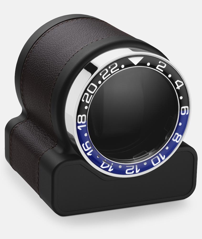 Scatola del Tempo Watch Winder Rotor One Chocolate Batman Bezel - Black