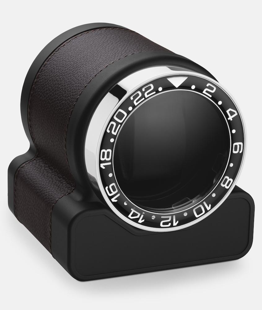 Scatola del Tempo Watch Winder Rotor One Chocolate Black Bezel - Black