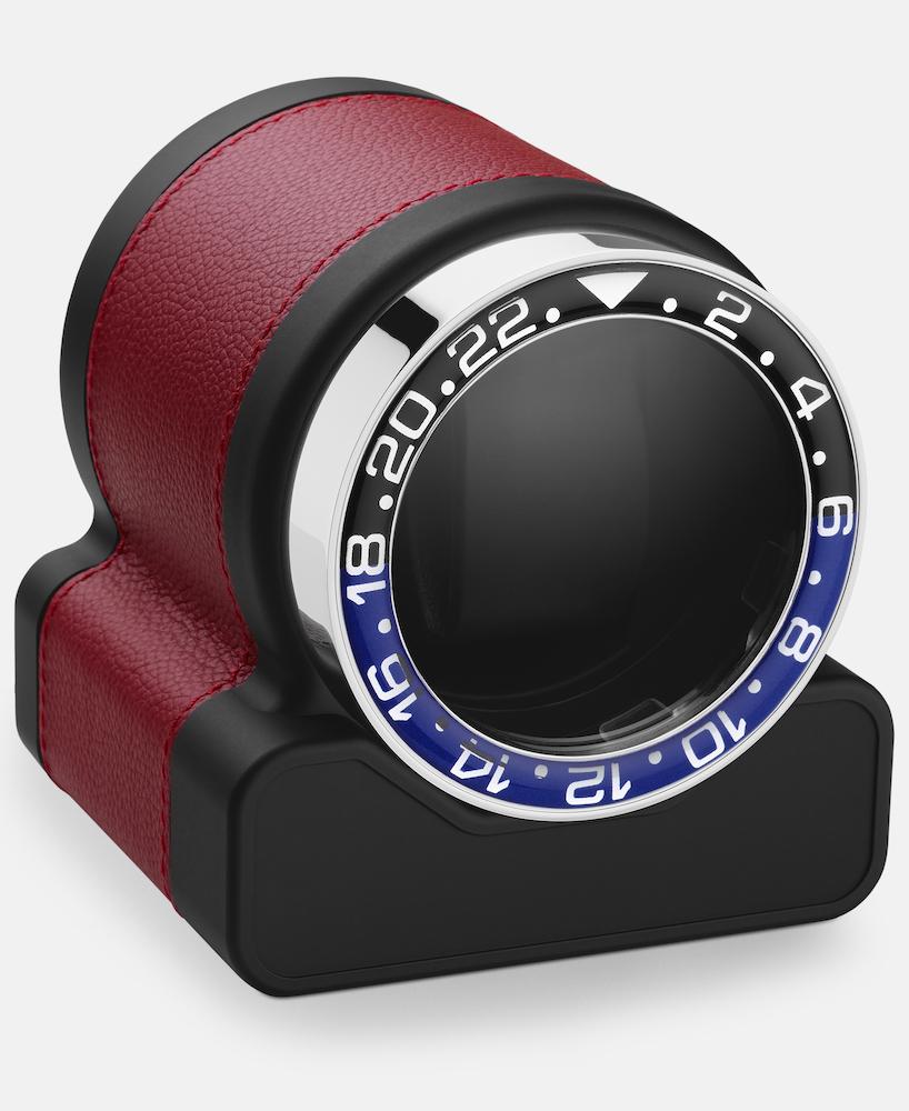 Scatola del Tempo Watch Winder Rotor One Red Batman Bezel - Black