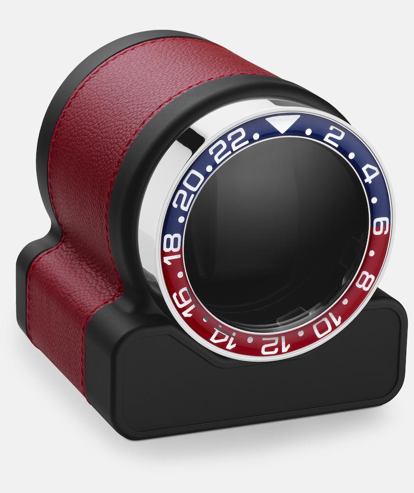 Scatola del Tempo Watch Winder Rotor One Red Pepsi Bezel - Black