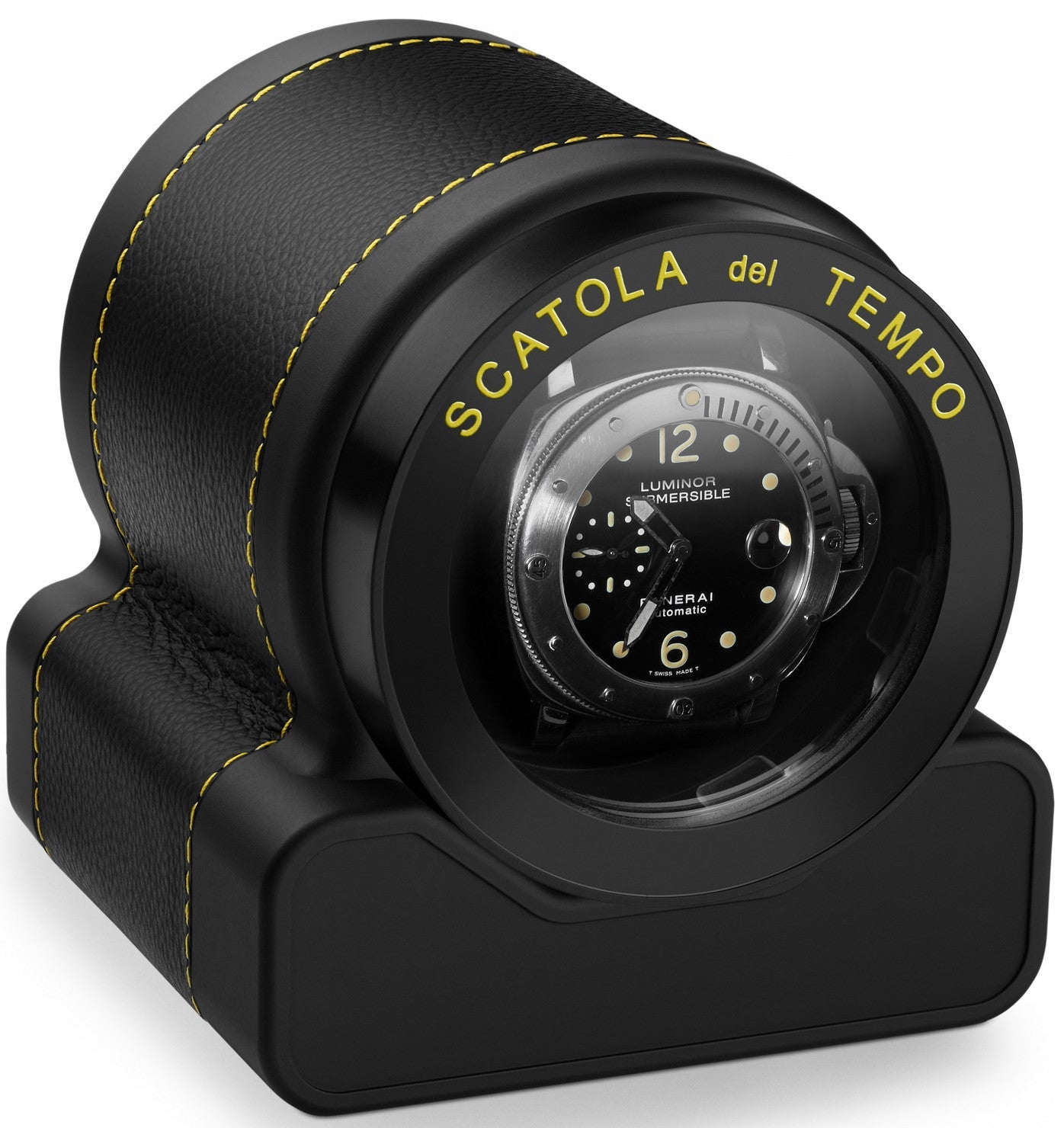 Scatola del Tempo Watch Winder Rotor One Racing Yellow Black