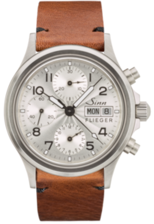 Sinn Watch 356 Sa Pilot III Vintage Cowhide Brown - Silver