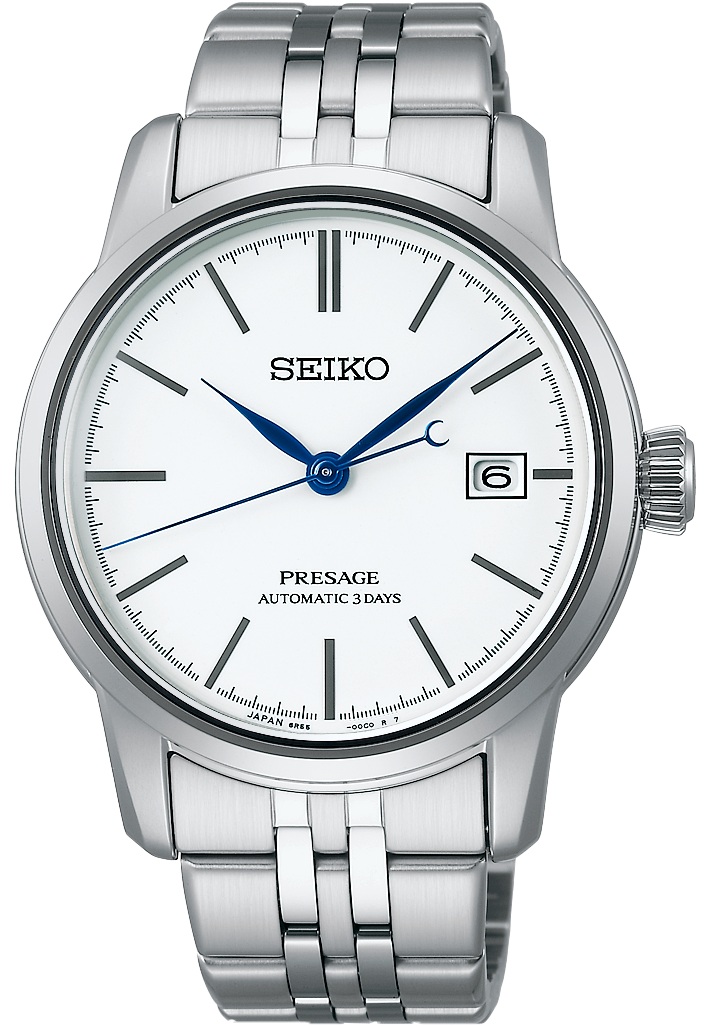 Seiko Presage Watch Pure White Enamel