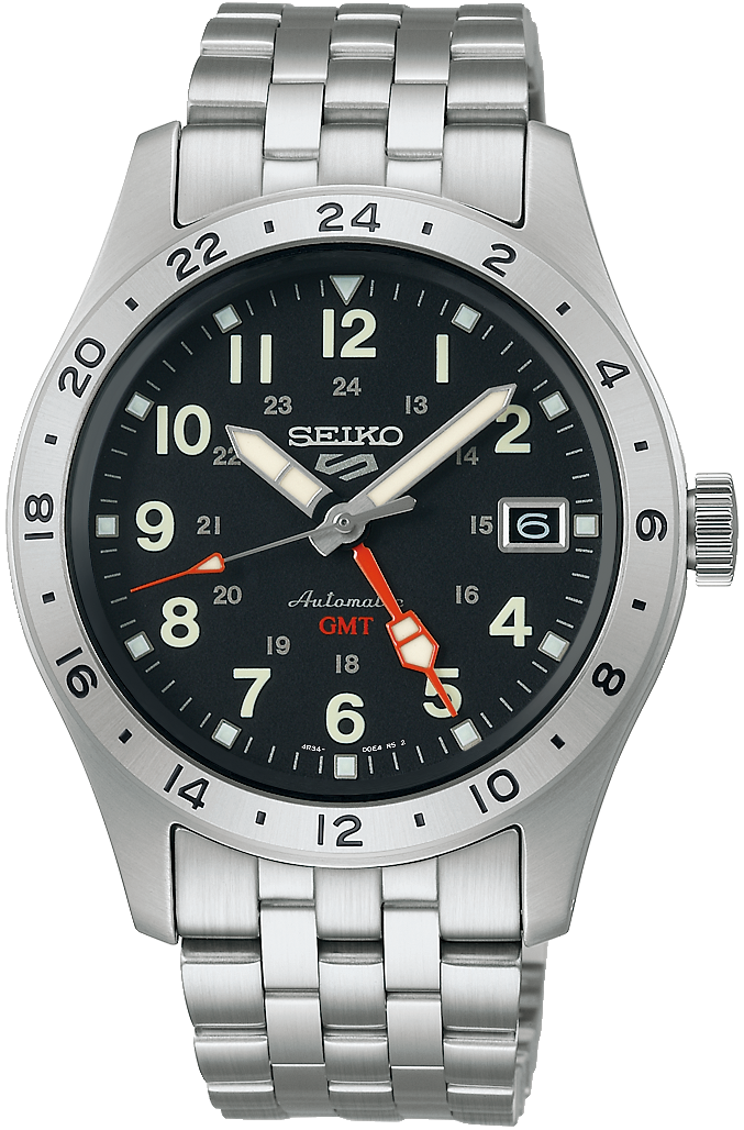 Seiko Watch 5 Sports Field Deploy Mechanical GMT