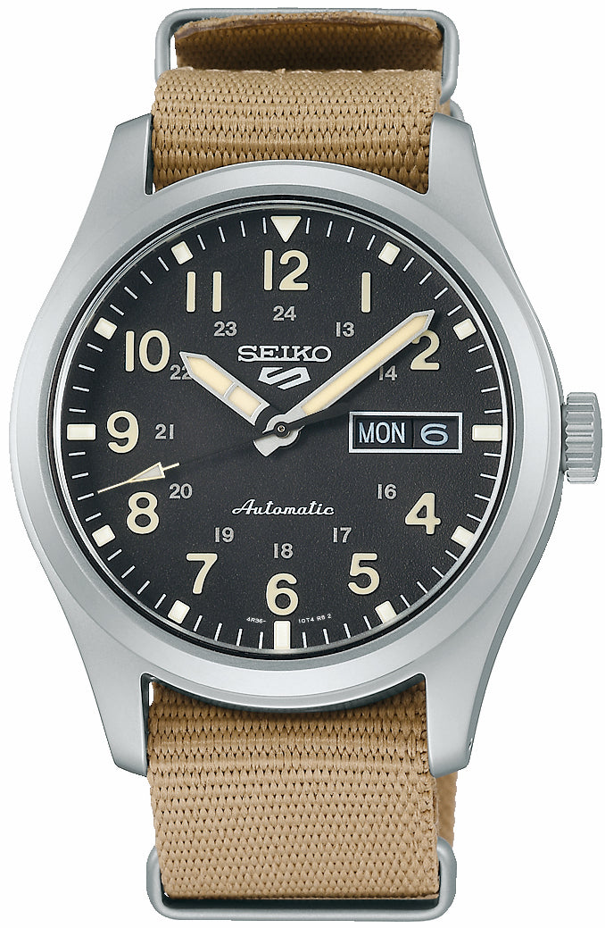 Seiko Watch 5 Sports Field Mens - Black