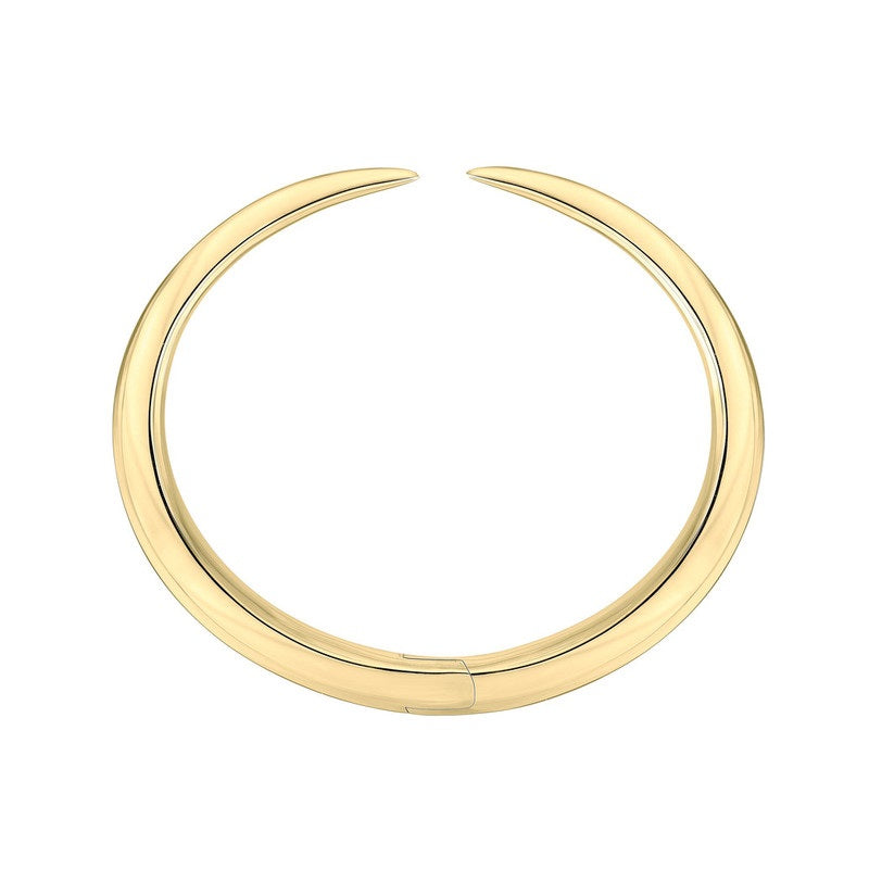 Shaun Leane Sabre Deco 18ct Yellow Gold Plated Sterling Silver Cuff Bangle - L