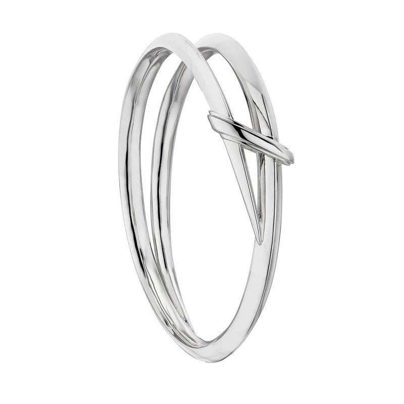 Shaun Leane Sabre Deco Sterling Silver Twist Bangle - S