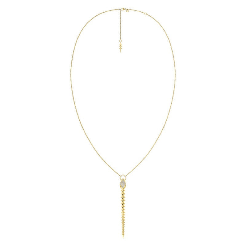 Shaun Leane Serpent Trace 18ct Yellow Gold Plated Sterling Silver Diamond Drop Pendant