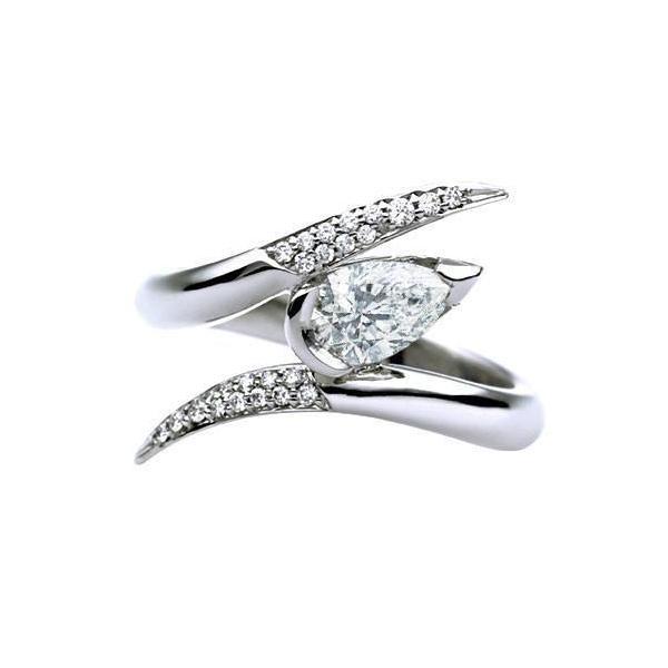 Shaun Leane Entwined 18ct White Gold 0.64ct Diamond Ariana Engagement Ring - M