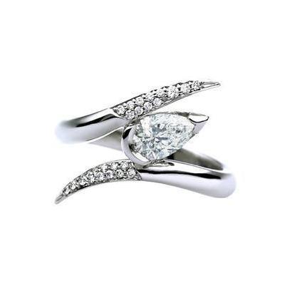 Shaun Leane Entwined Platinum 0.50ct Diamond Ariana Engagement Ring - M