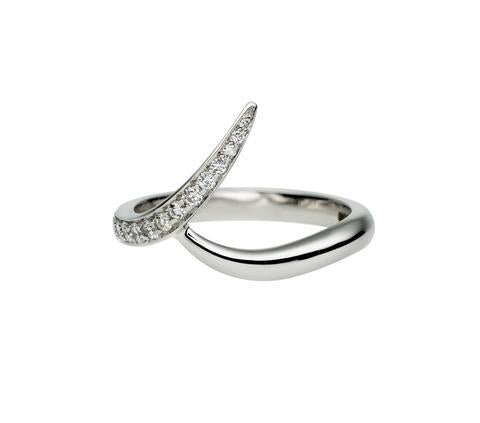 Shaun Leane Entwined White Gold 0.15ct Diamond Outward Wedding Ring - N