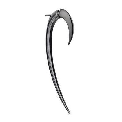 Shaun Leane Hook Single Sterling Silver Black Rhodium Size 2 Earring - Silver