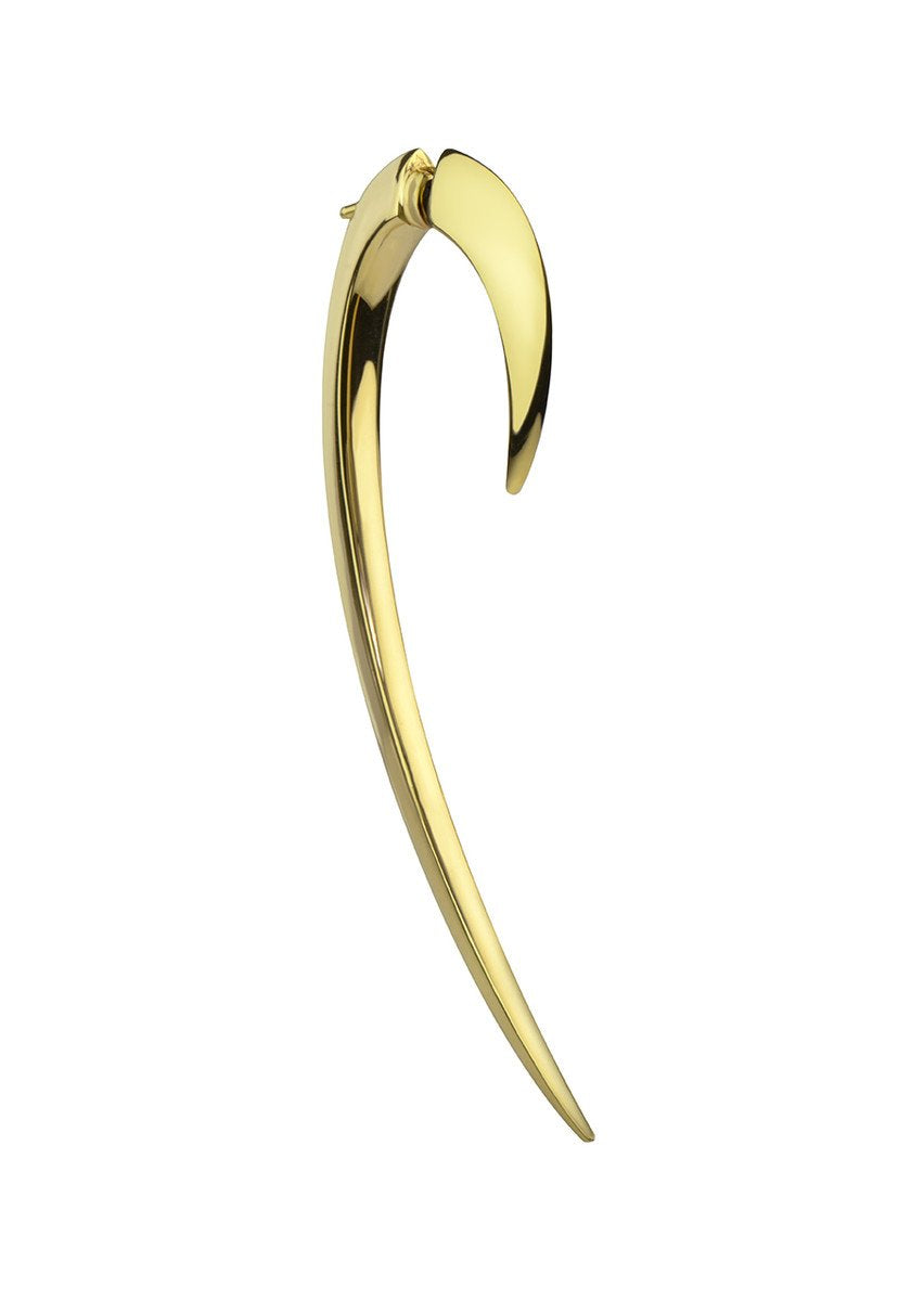 Shaun Leane Hook Single 18ct Yellow Gold Plated Sterling Silver Size 2 Earring - Yellow Gold