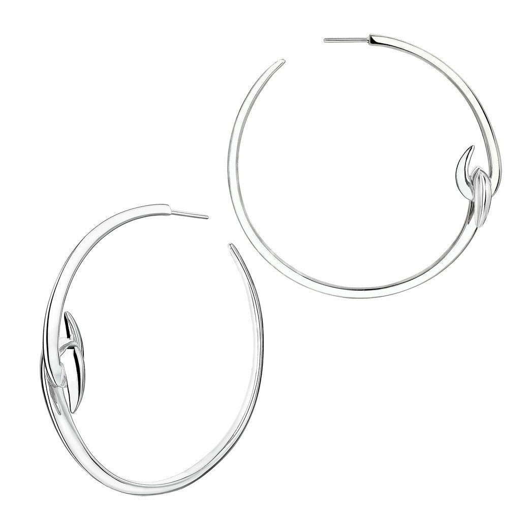 Shaun Leane Hook Sterling Silver Large Hoop Earrings - Silver