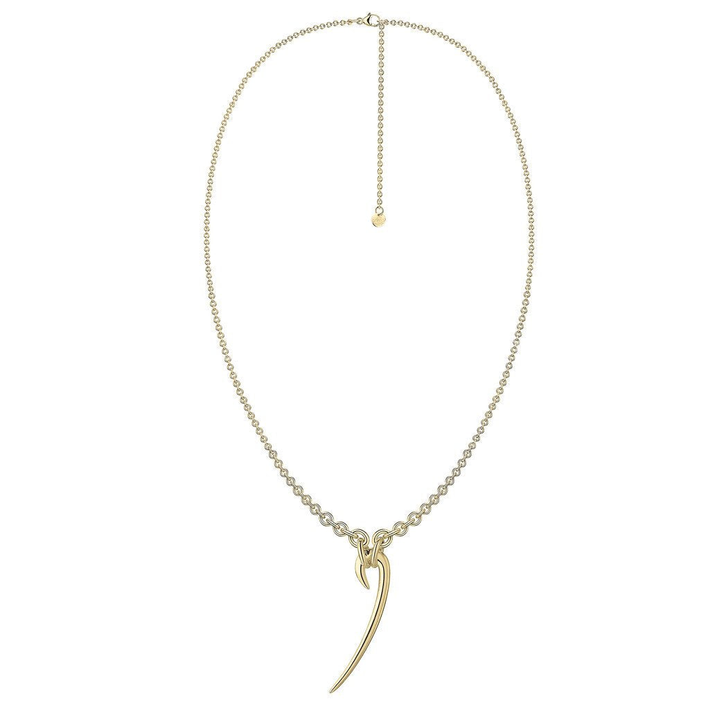 Shaun Leane Hook 18ct Yellow Gold Plated Sterling Silver Drop Necklace - Yellow Gold