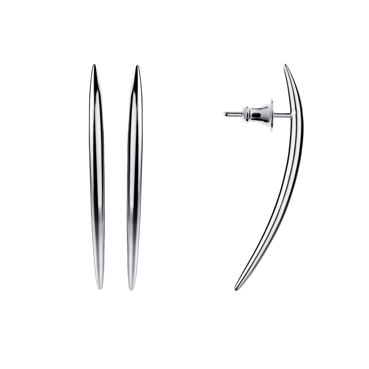 Shaun Leane Quill Sterling Silver Long Stud Earrings - Silver