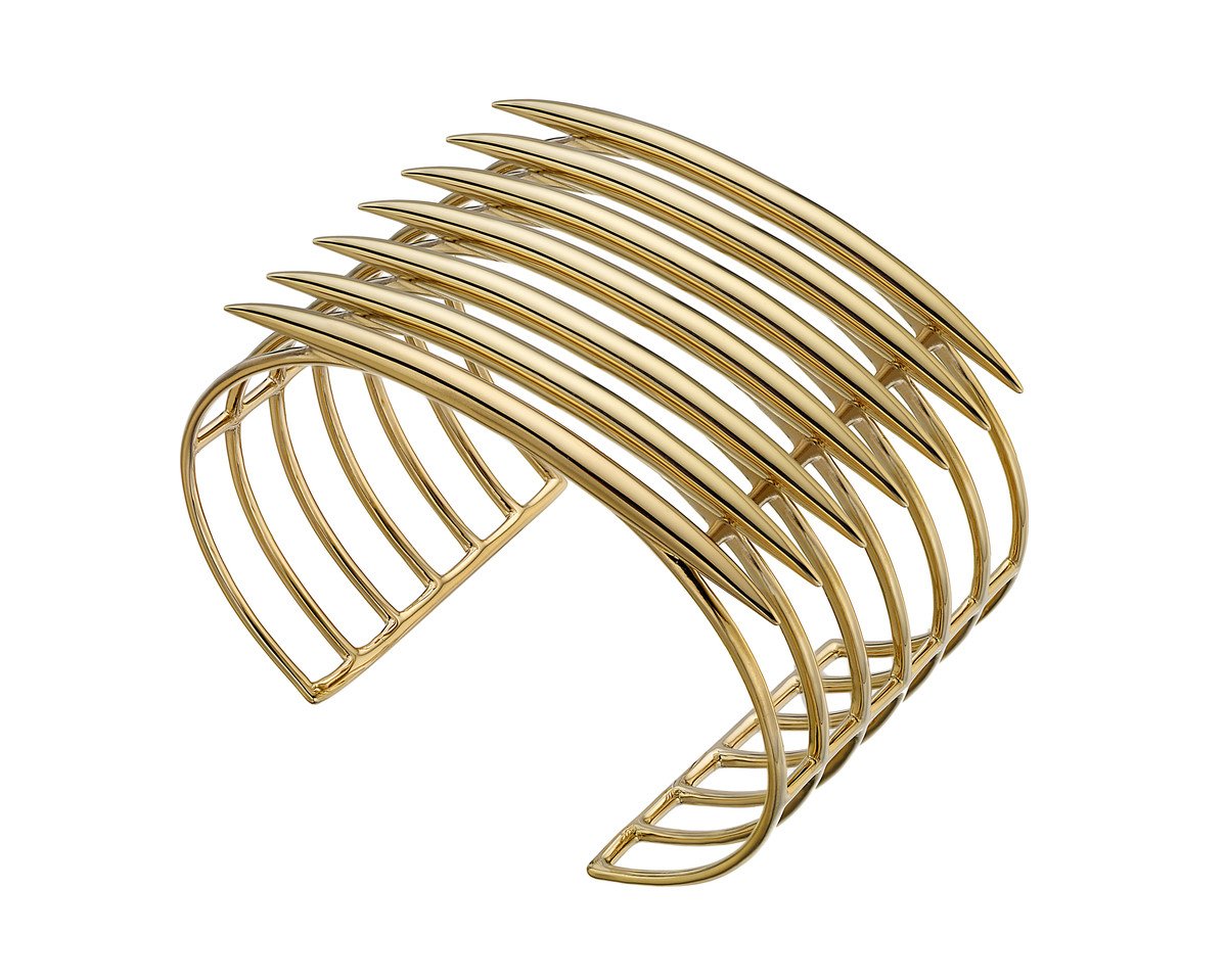 Shaun Leane Quill 18ct Yellow Gold Plated Sterling Silver Cuff Bracelet - Yellow Gold