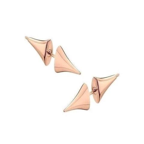 Shaun Leane Rose Thorn 18ct Rose Gold Plated Sterling Silver Medium Bar Earrings D - Rose Gold