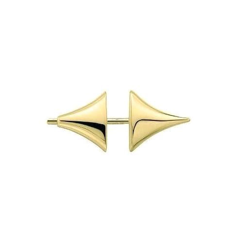 Shaun Leane Rose Thorn Single 18ct Yellow Gold Plated Sterling Silver Medium Bar Earring - Yellow Gold