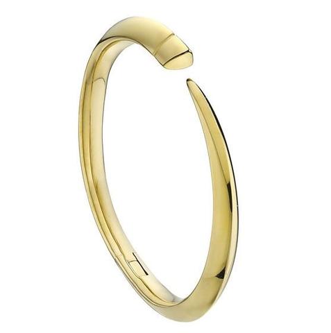Shaun Leane Sabre 18ct Yellow Gold Plated Sterling Silver Tusk Bangle - L