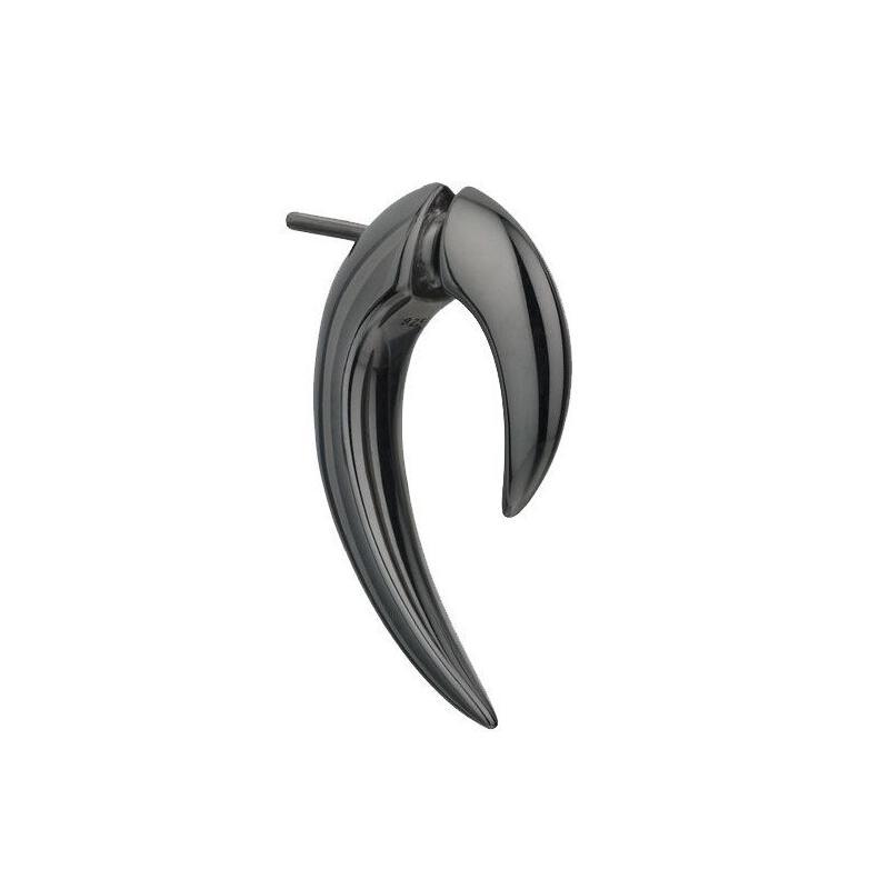 Shaun Leane Talon Single Sterling Silver Black Rhodium Earring - Silver