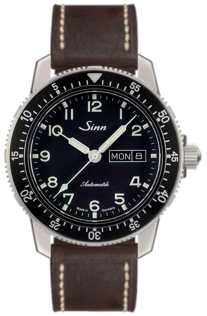 Sinn Watch 104 St Sa A Vintage Leather - Black
