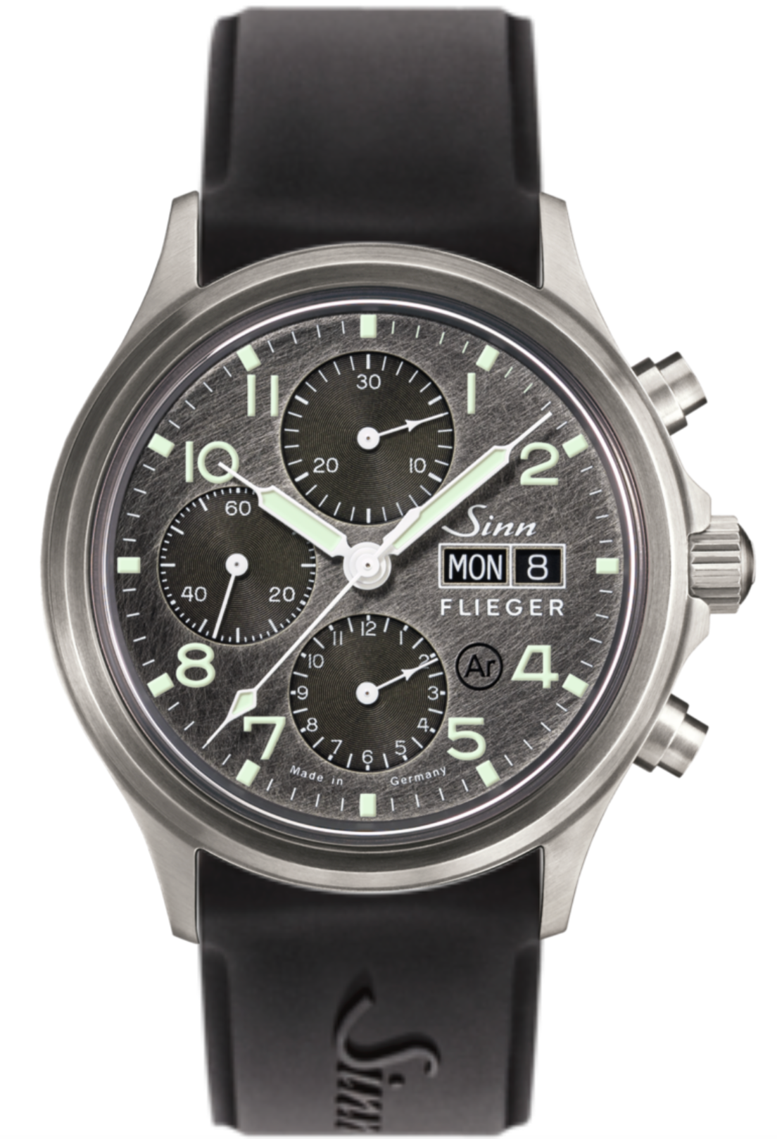 Sinn Watch 358 Sa Pilot DS Silicone Black - Blue