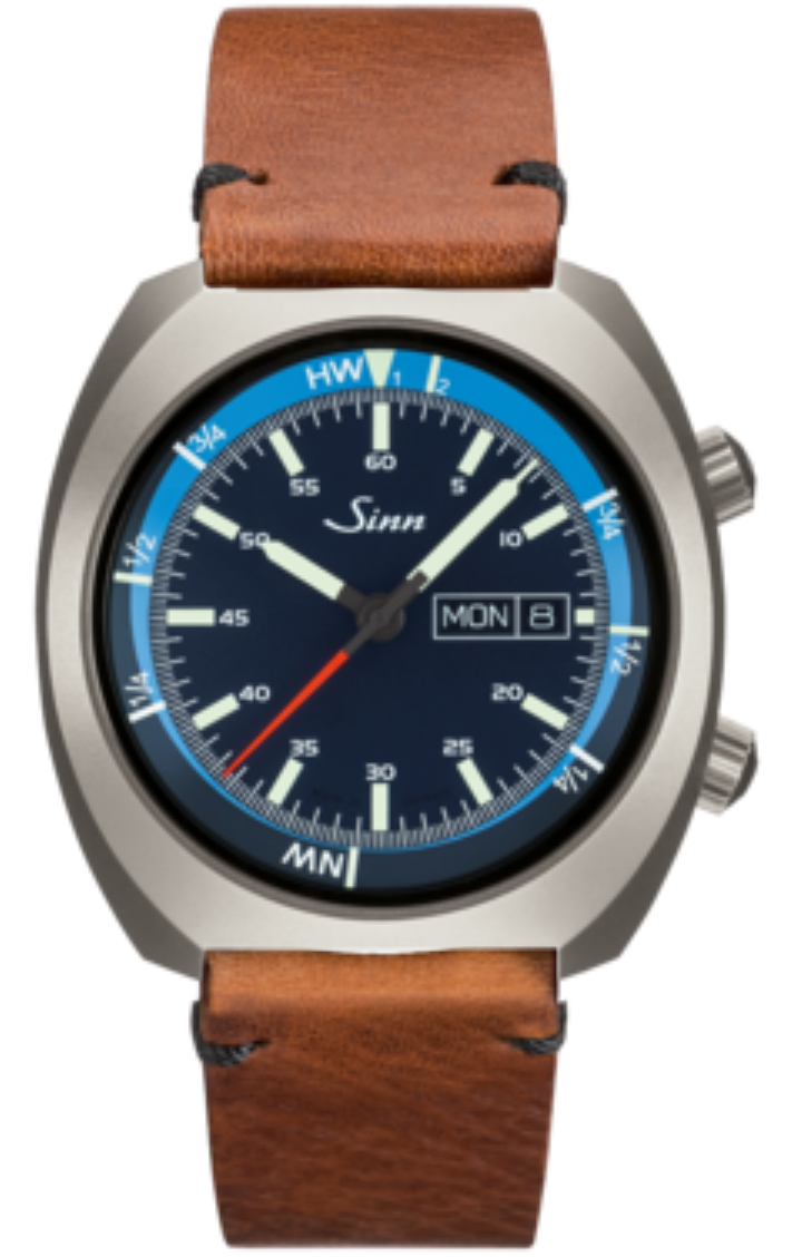 Sinn Watch 240 St GZ Vintage Cowhide Brown - Blue