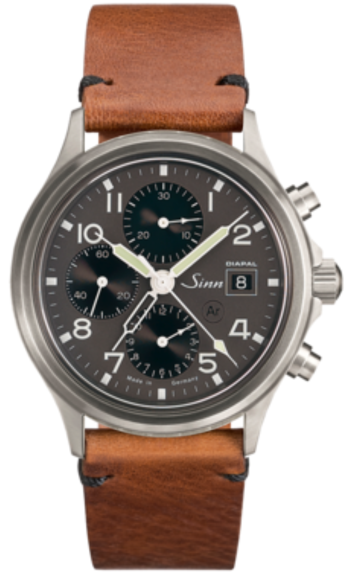 Sinn Watch 358 Diapal Vintage Cowhide Brown - Grey