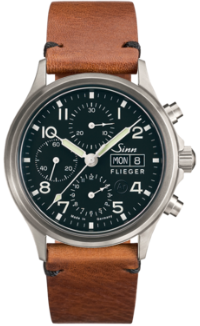 Sinn Watch 358 Sa Pilot Vintage Cowhide Brown - Black
