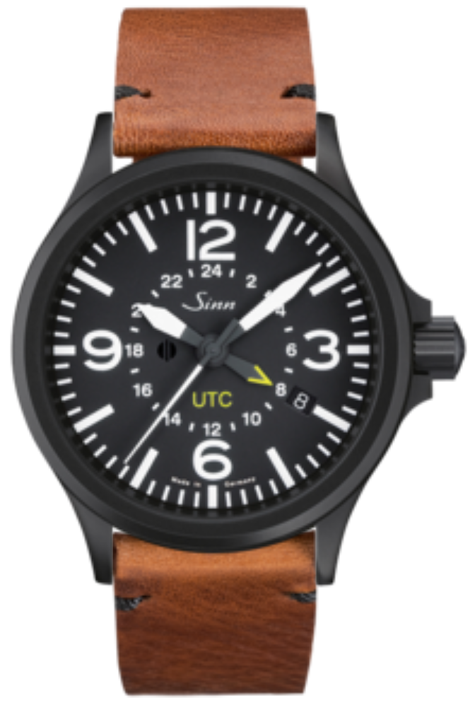 Sinn Watch 856 S UTC Vintage Cowhide Brown - Black