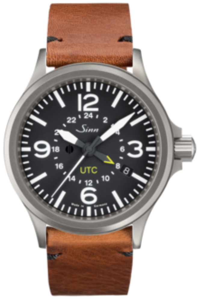 Sinn Watch 856 UTC Vintage Cowhide Brown - Black