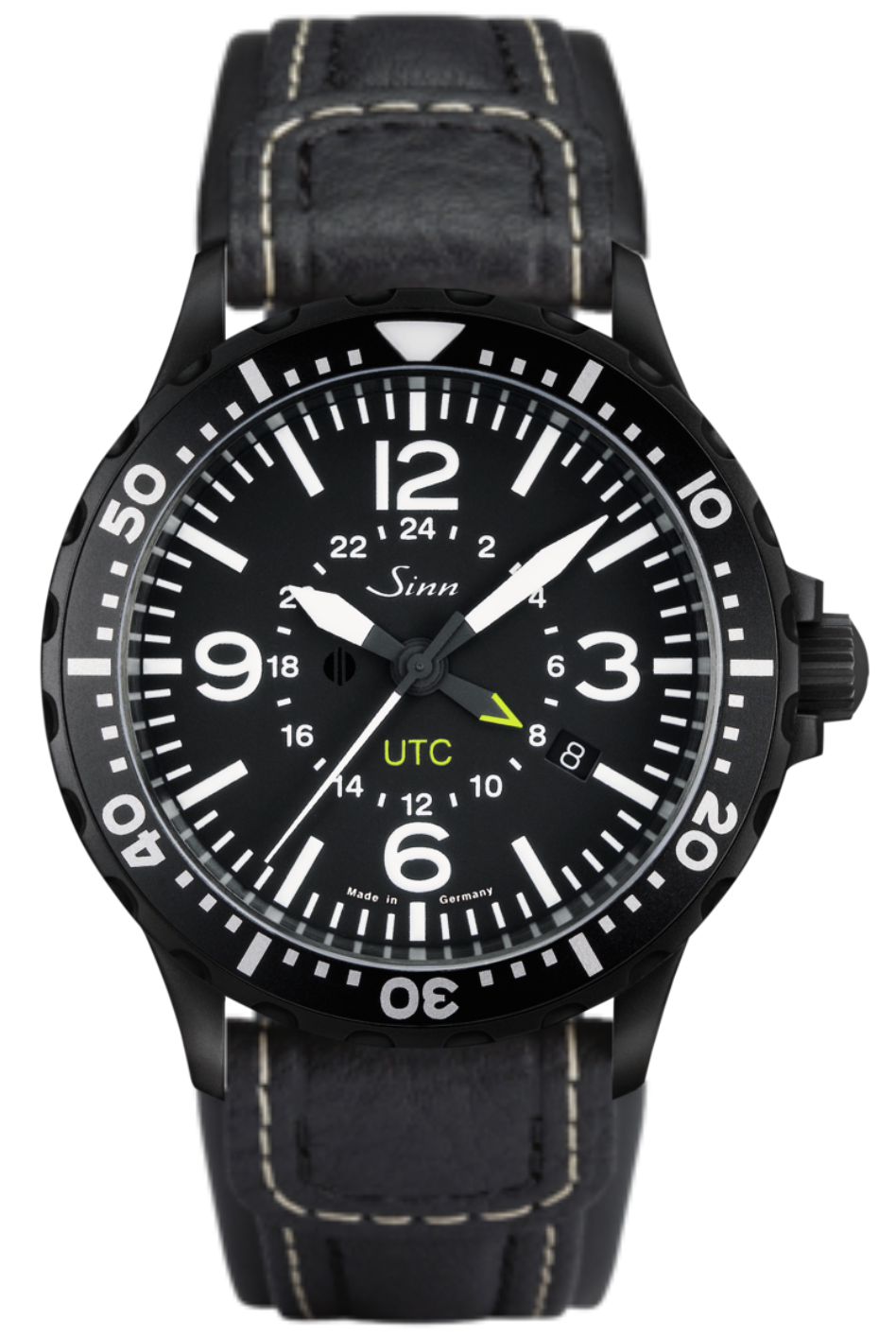 Sinn Watch 857 S UTC Leather - Black