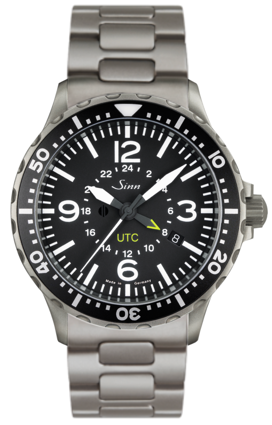 Sinn Watch 857 UTC Bracelet - Black