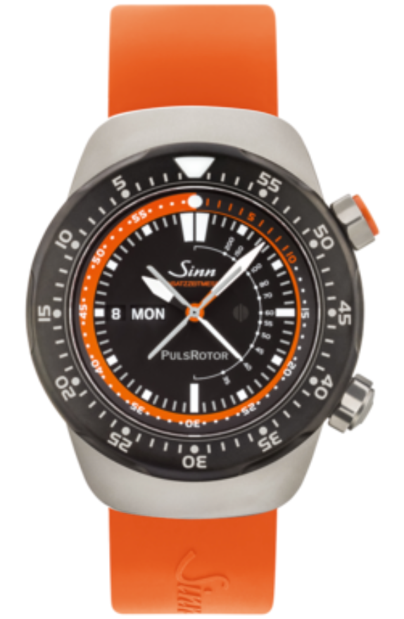 Sinn Watch EZM 12 Silicone Orange - Black