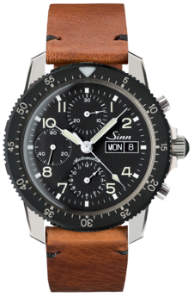 Sinn Watch Flieger Chronograph 103 St Vintage Cowhide Brown - Black