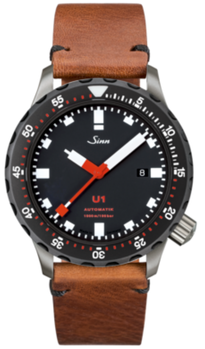 Sinn Watch U1 SDR Vintage Cowhide Brown - Black