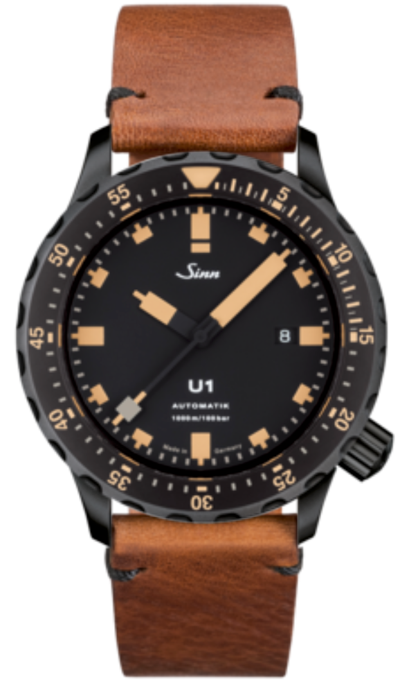 Sinn Watch U1 SE Vintage Cowhide Brown - Black