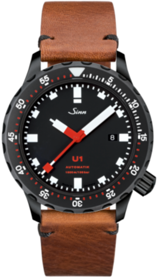 Sinn Watch U1 S Vintage Cowhide Brown - Black