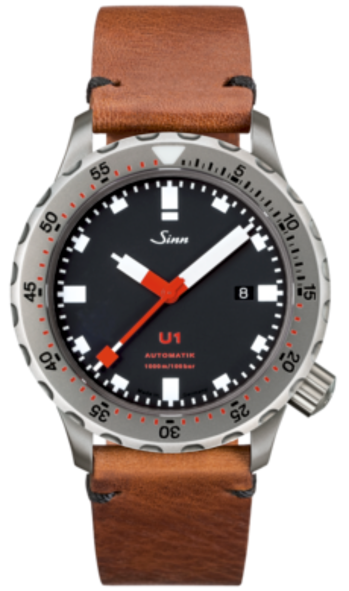Sinn Watch U1 Vintage Cowhide Brown - Black