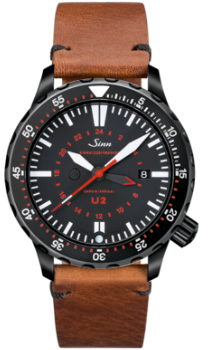Sinn Watch U2 S - EZM 5 Vintage Cowhide Brown - Black
