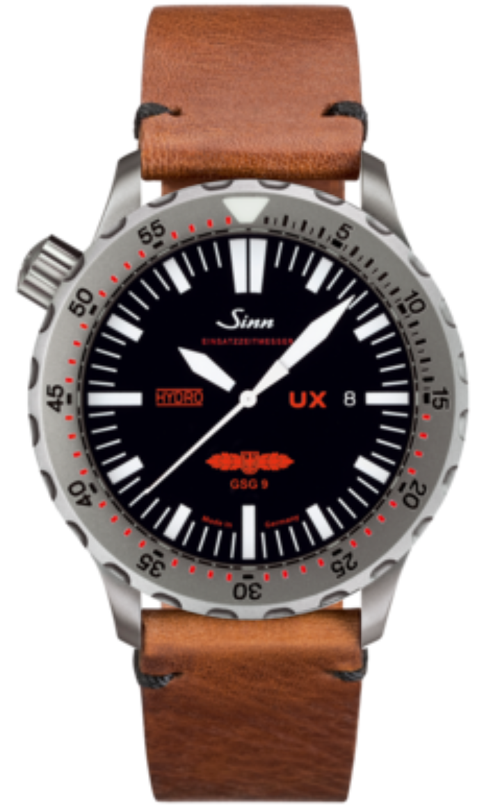 Sinn Watch UX GSG 9 - EZM 2B Vintage Cowhide Brown - Black